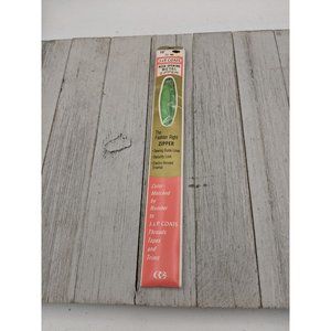 Vintage J&P Coats Neck Opening Metal Zipper 16" Lime Green 222